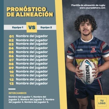 Edita un banner de Rugby