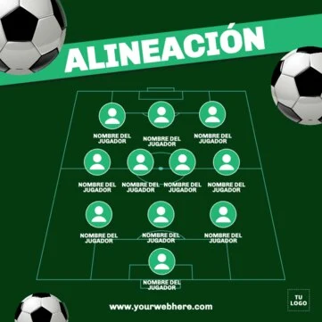 Edita una alineación online