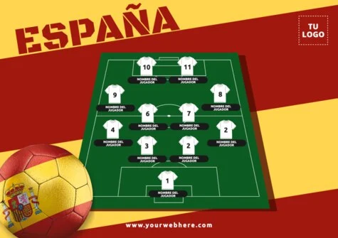Edita una alineación online