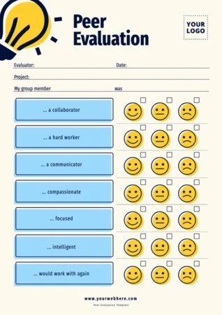Edit a group evaluation template