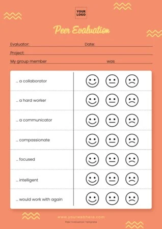Edit a group evaluation template