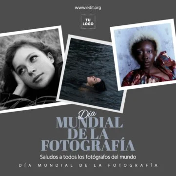 Edita un diseño del Día Mundial del Fotógrafo