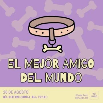 Edita un banner del Día de los Perros