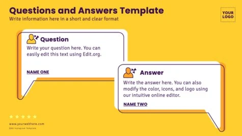 Edit a Q&A sheet template