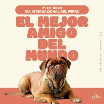 Edita un banner del Día de los Perros