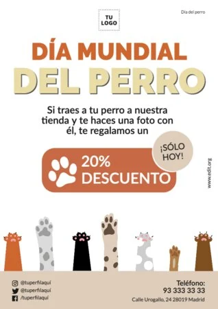 Edita un banner del Día de los Perros