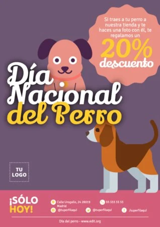 Edita un banner del Día de los Perros