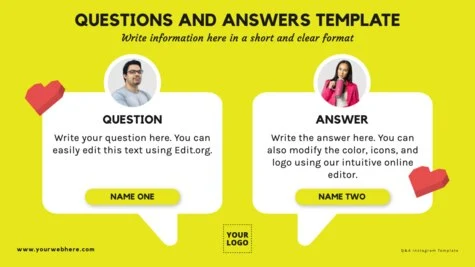Edit a Q&A sheet template