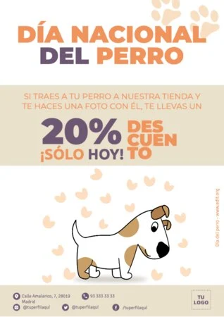 Edita un banner del Día de los Perros