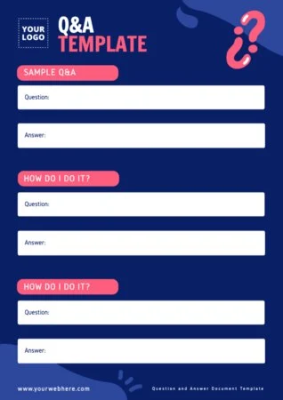 Edit a Q&A sheet template
