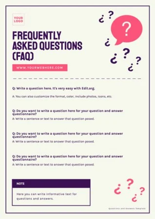 Edit a Q&A sheet template
