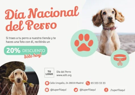 Edita un banner del Día de los Perros