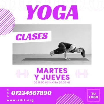 Editar una plantilla de Yoga o Pilates