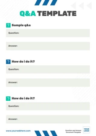 Edit a Q&A sheet template