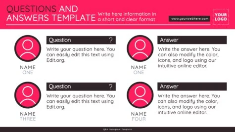 Edit a Q&A sheet template