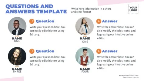 Edit a Q&A sheet template
