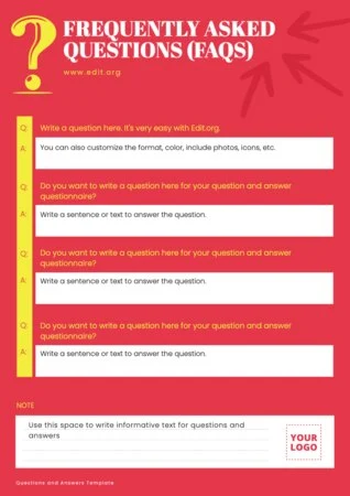 Edit a Q&A sheet template