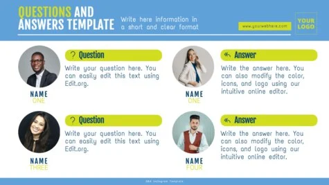 Edit a Q&A sheet template