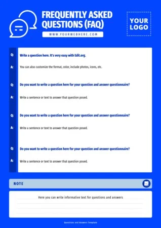 Edit a Q&A sheet template