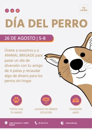 Edita un banner del Día de los Perros