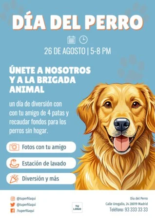 Edita un banner del Día de los Perros