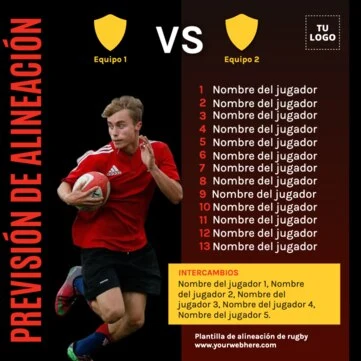 Edita un banner de Rugby