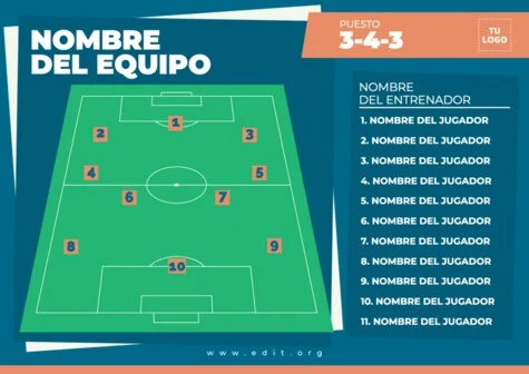 Edita una alineación online