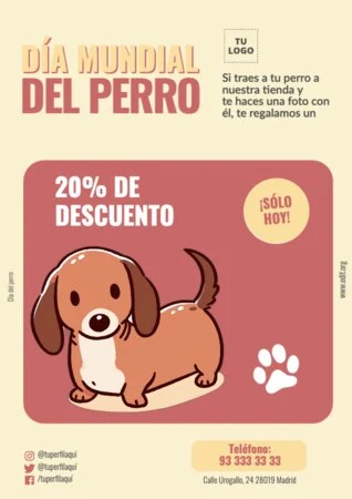 Edita un banner del Día de los Perros