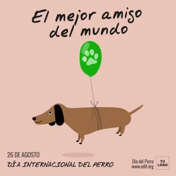 Edita un banner del Día de los Perros