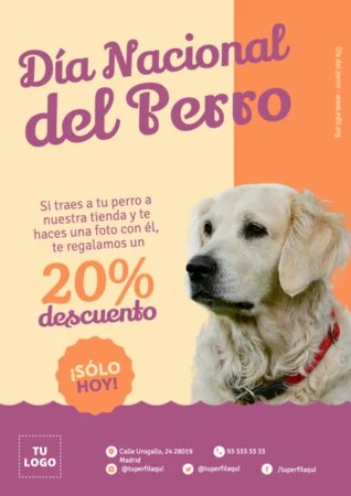 Edita un banner del Día de los Perros