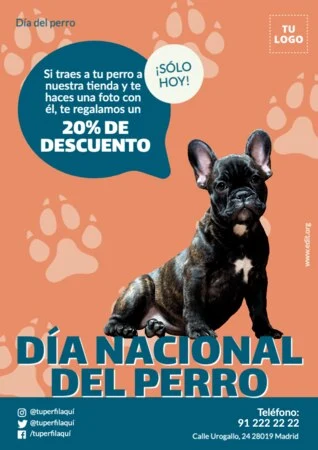 Edita un banner del Día de los Perros