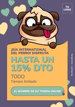 Edita un banner del Día de los Perros