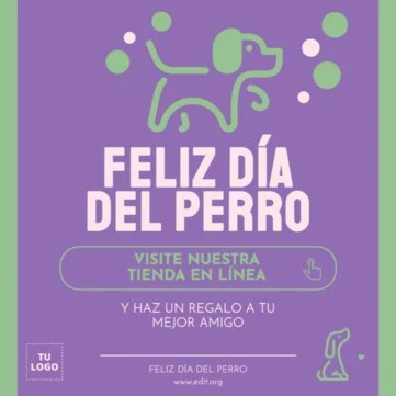 Edita un banner del Día de los Perros