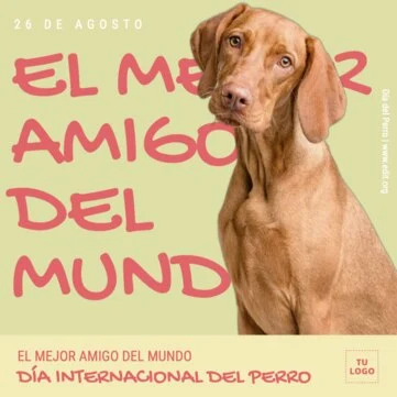 Edita un banner del Día de los Perros