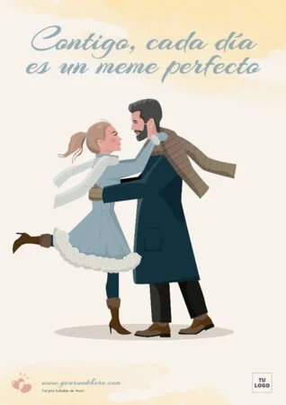 Edita una tarjeta de amor online