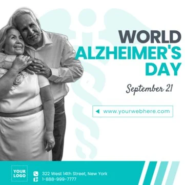 Edit an Alzheimer's Day banner