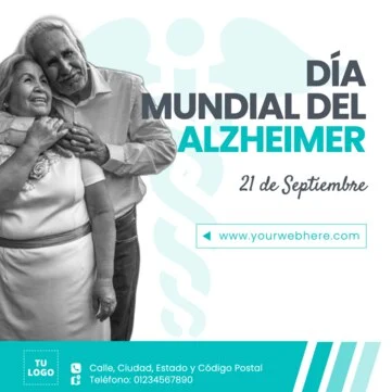 Edita un diseño sobre Alzheimer