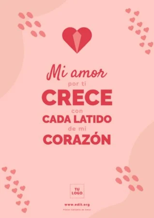 Edita una tarjeta de amor online