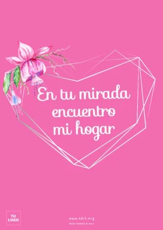 Edita una tarjeta de amor online