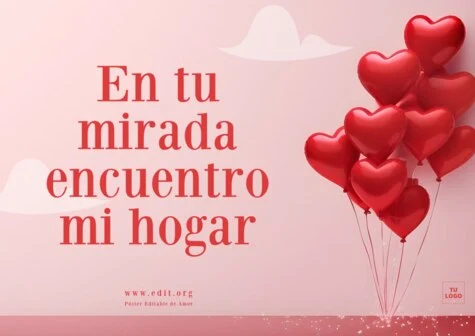 Edita una tarjeta de amor online