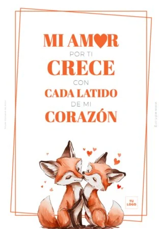 Edita una tarjeta de amor online