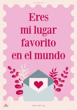 Edita una tarjeta de amor online