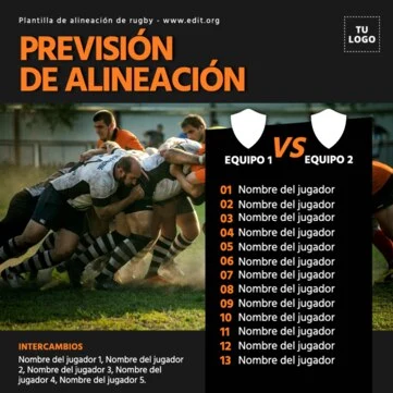 Edita un banner de Rugby