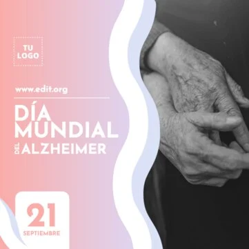 Edita un diseño sobre Alzheimer