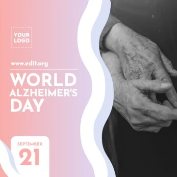 Edit an Alzheimer's Day banner