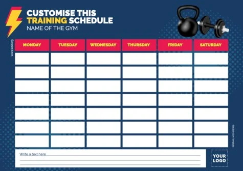 Crie a programação do seu ginásio