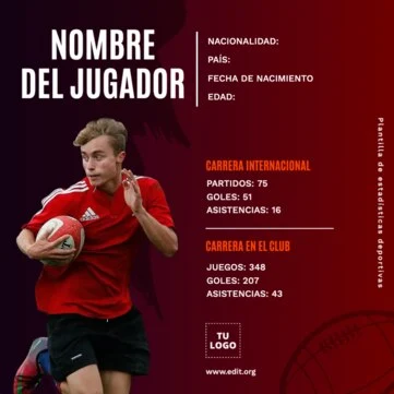 Edita un banner de Rugby