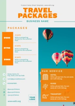 Edit a travel agency design