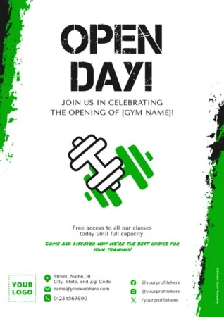 Edit an Open Day flyer