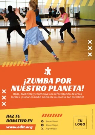 Edita un flyer de Zumba